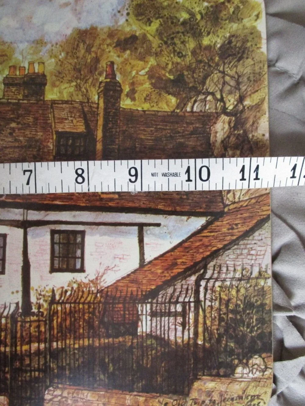 set of 6 vintage cork board table mats